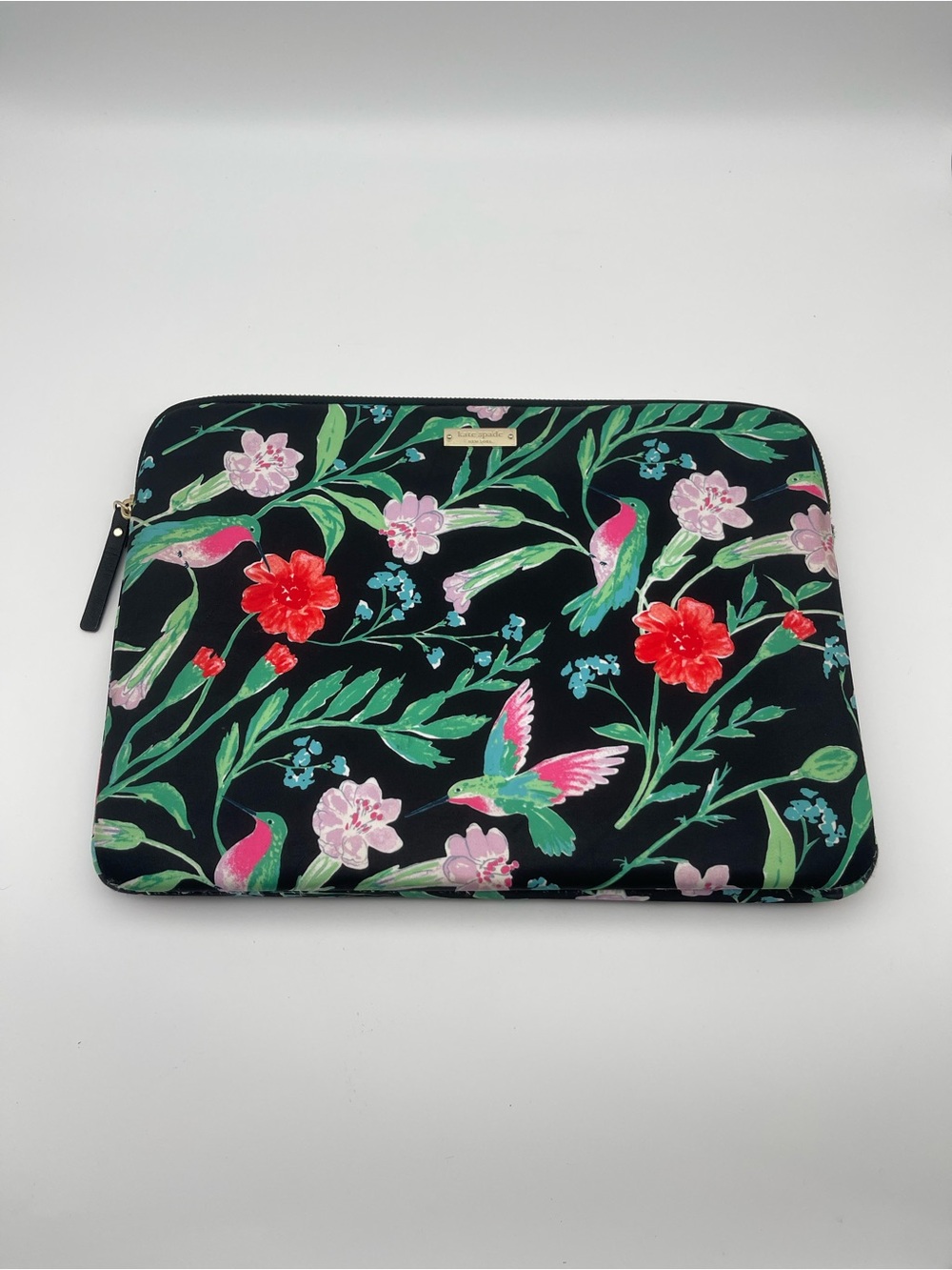 Kate Spade Floral Hummingbird Laptop Sleeve